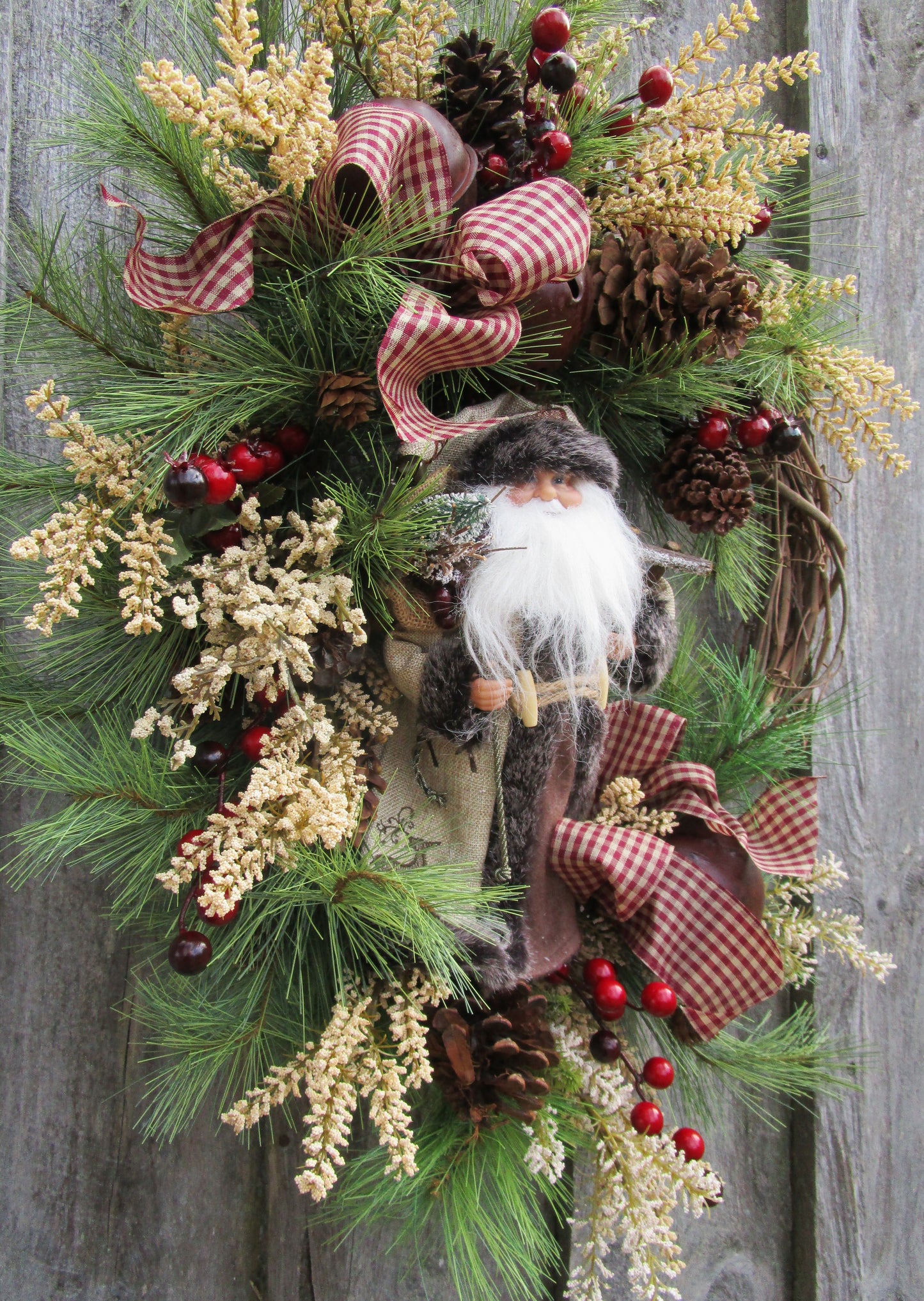 Berkshires Woodland Santa Wreath