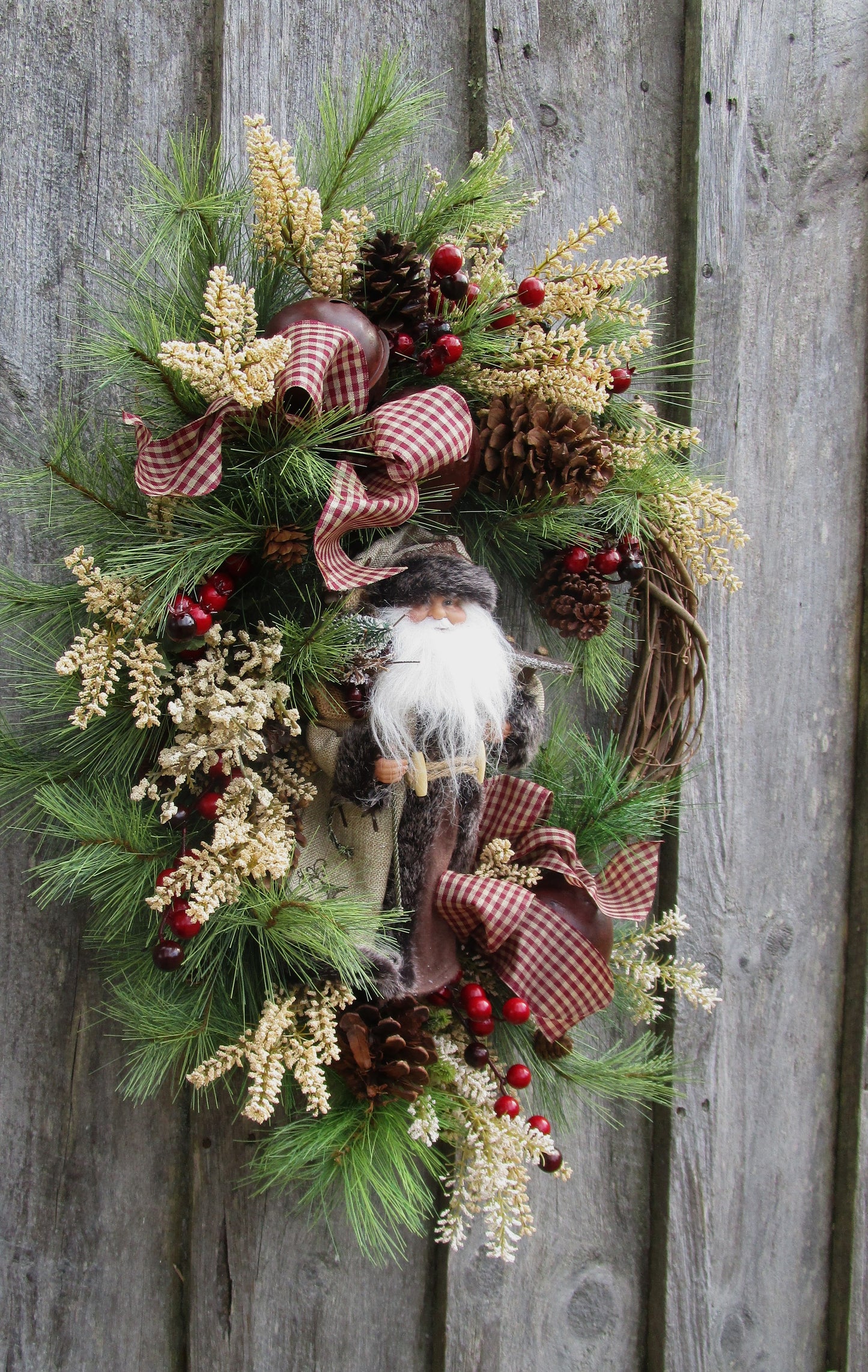 Berkshires Woodland Santa Wreath