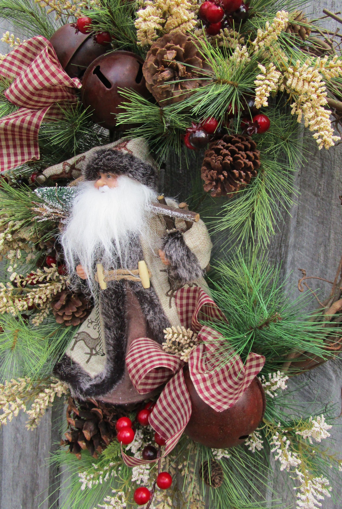 Berkshires Woodland Santa Wreath