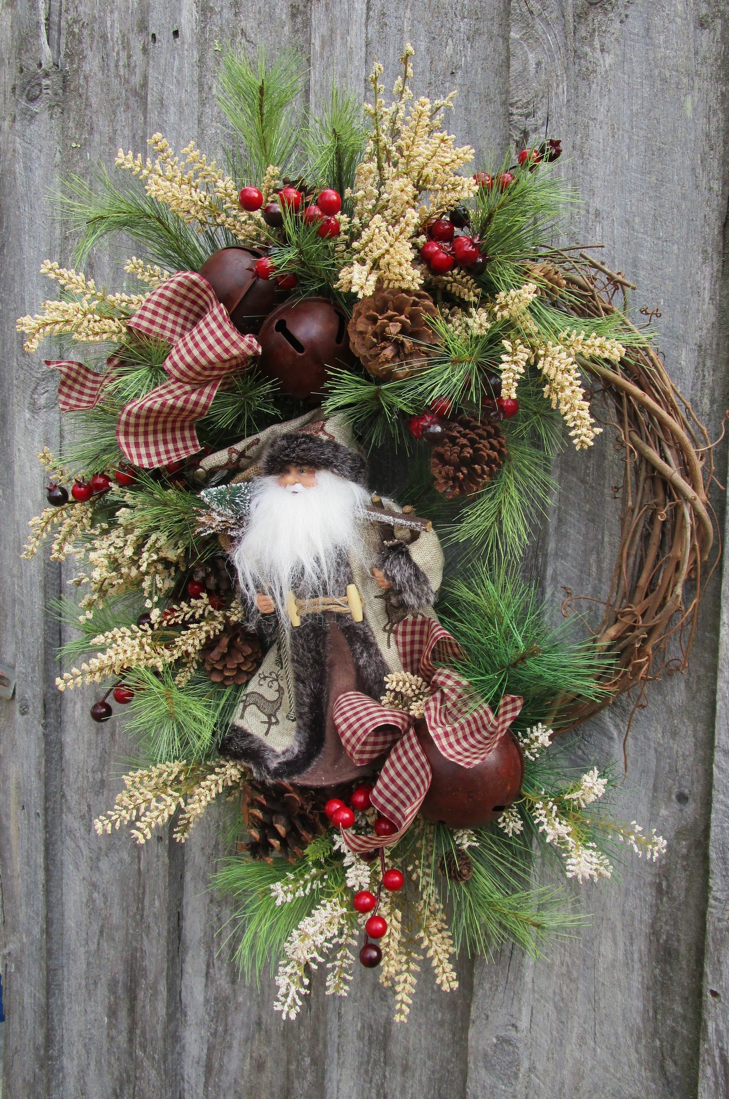 Berkshires Woodland Santa Wreath