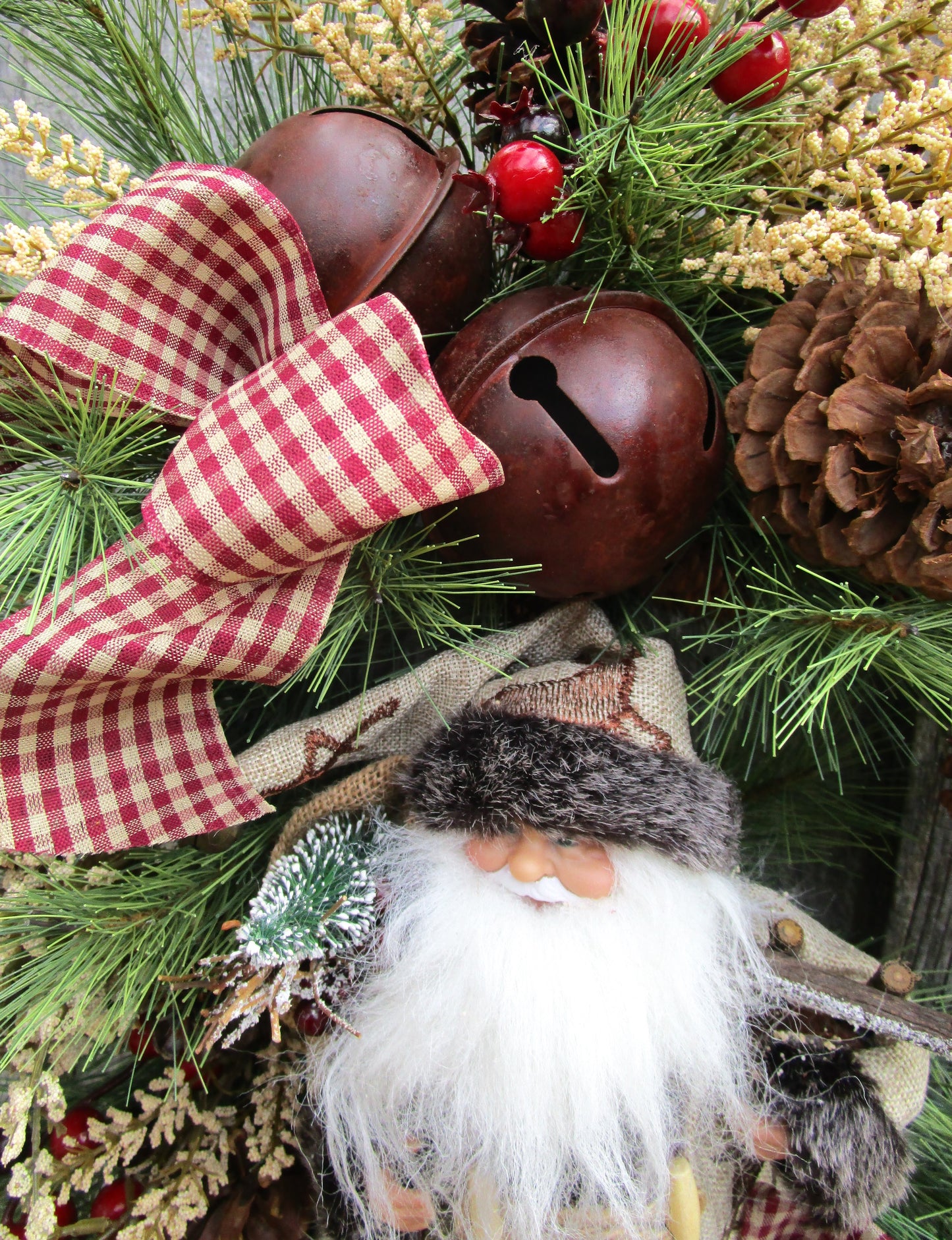 Berkshires Woodland Santa Wreath