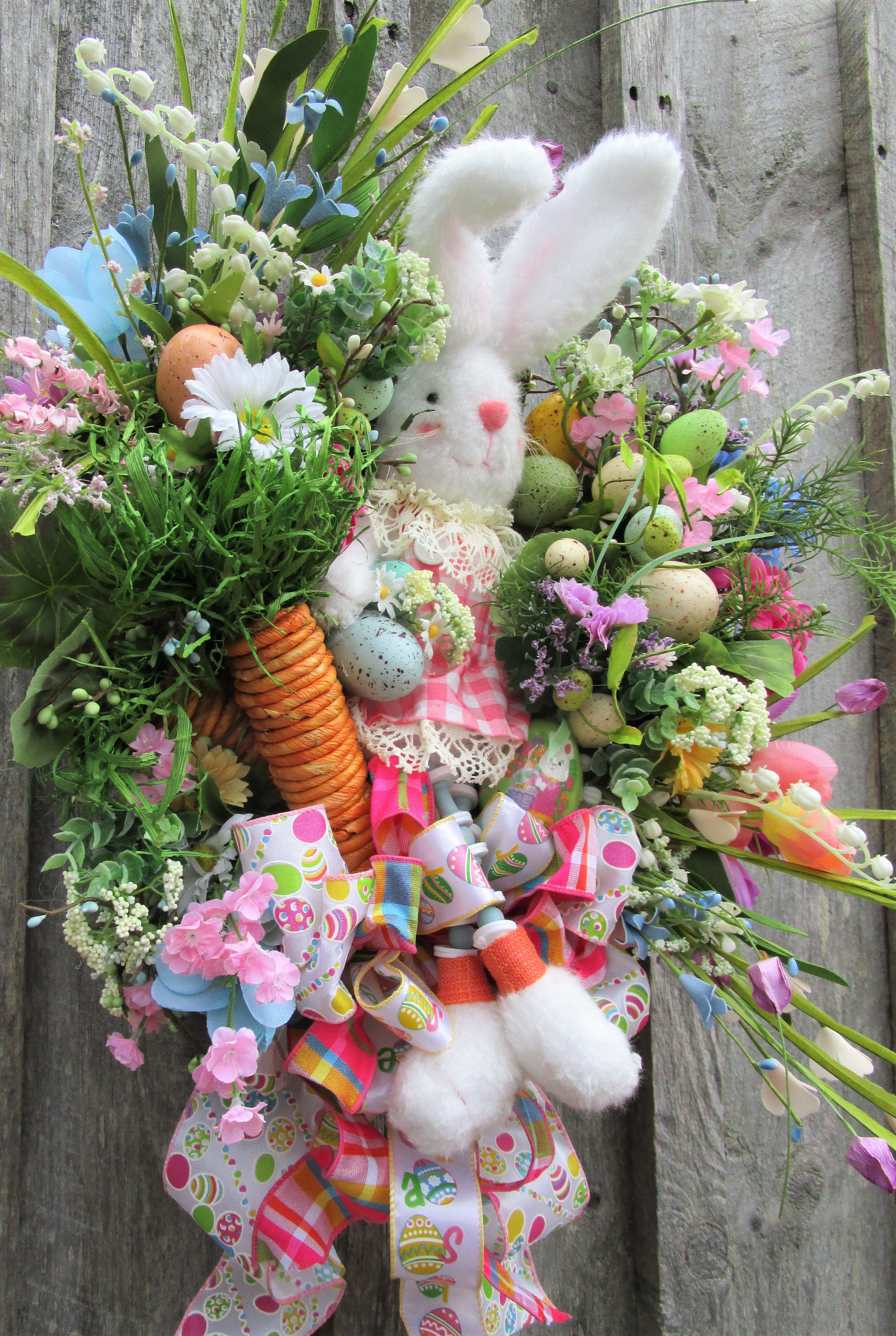 Cottontail Easter Bunny on sale Wreath (Free Shipping)