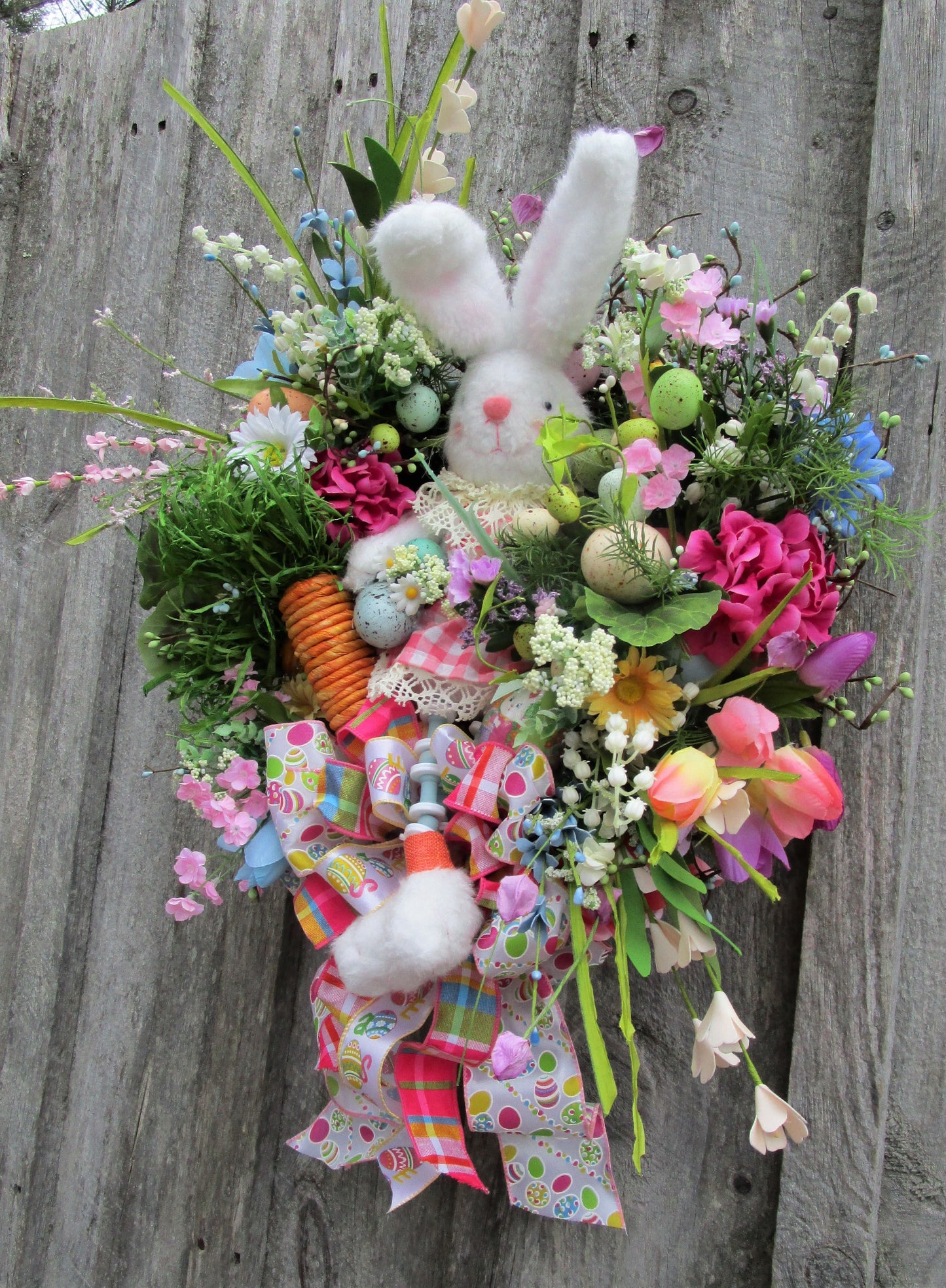 Little Bunny Girl Easter Wreath