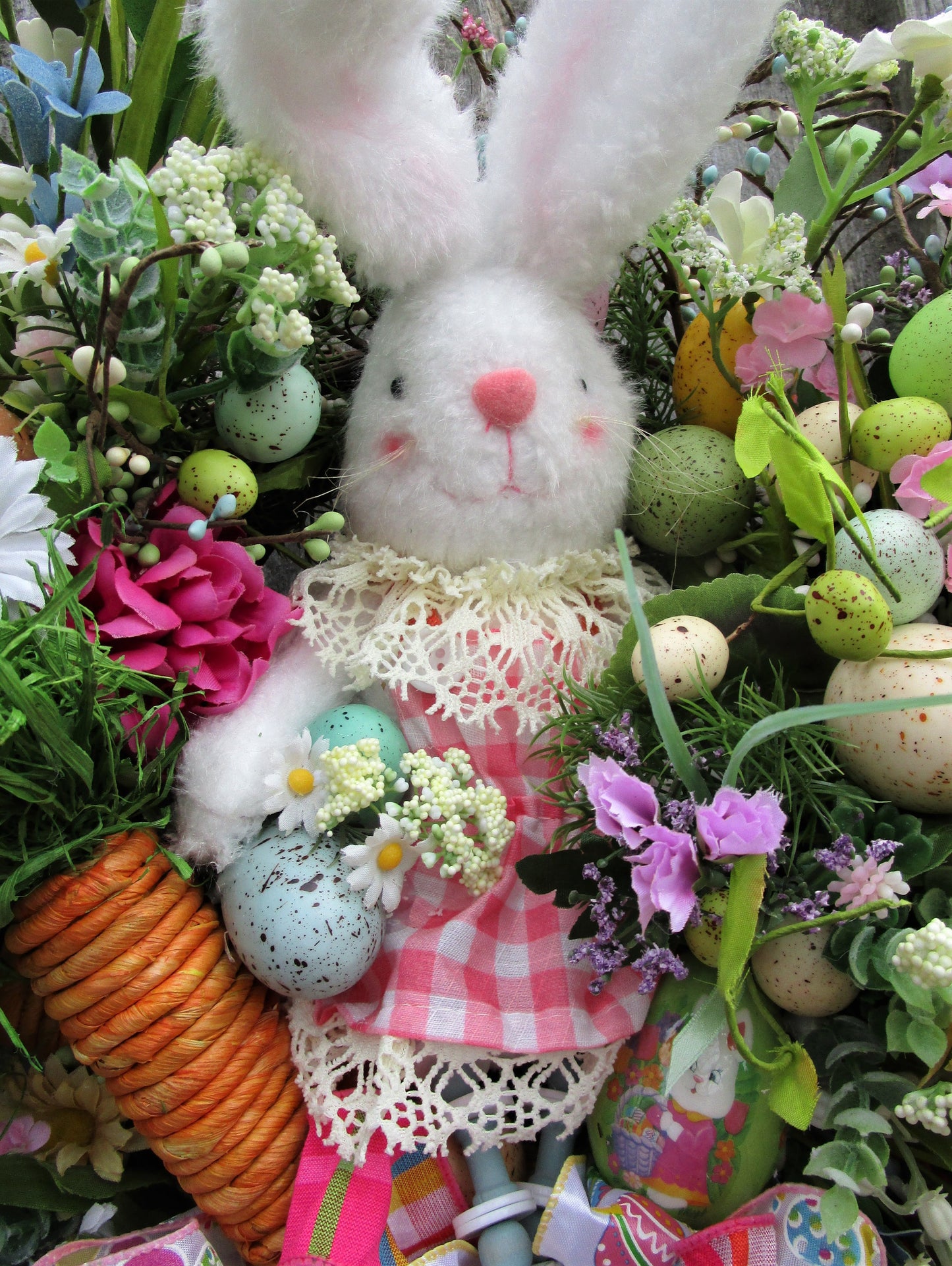 Little Bunny Girl Easter Wreath
